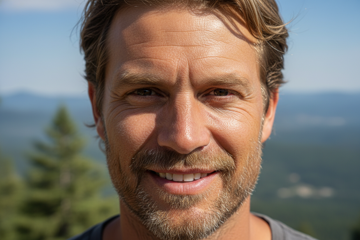 close up face of male in his 30s